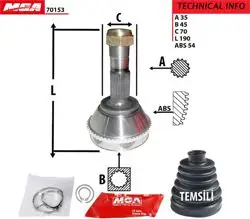 Aks Kafası Dıs-ABS Li (Peugeot: Boxer Citroen: Jumper Fiat: Ducato 18Q) 35×45×70