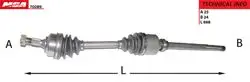 Aks Sağ Abssız (Peugeot: Partner Citroen: Berlingo 1.9 Xud9 (-Dw8 2.0 HDI Sızın Abssizi-)
