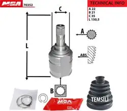 Aks Kafası İç Sol (Opel: Corsa D 1.3Dth 07-)