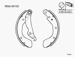 Kampana Balata Levyelı (Opel: Corsa Tigra Astra 93-00)