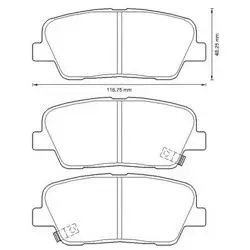 Balata Fren Arka-(Kia: Sorento 11 > 12 / Hyundai: Santafe 11 > 12)