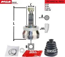 Aks Kafa Dıs-(ABS Li)-(Hyundai: Tucson 04 > 10) (27×26×62.2Xabs-48)