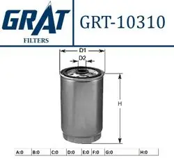 Mazot Filtresi-(Fiat: Ducato 1.9D-1.9Td-2.4D-2.4 TD 82-02 / Punto 1.7D-1.7Td 94-00 / Ford: Transit 2.4D / Peugeot: Boxer / Citroen: Jumper 2.5D TD / Hyundai: Accent-Era 07 > 09 / Accent 03 > 06 Admıre 1.5 CRDI / Matrix 05-10 CRDI / Getz 03-CRDI / Sta