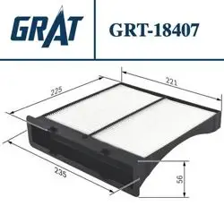 Kabin Filtresi (Subaru Forester 10 > / Subaru Xv 12 > / Impreza 07 > / Levorg 12 > / Toyota Avensis 97 > 02 / Corona 92 > 97-Carina-E 97 >)