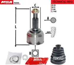 Aks Kafa Dıs-(Nissan: Micra-K12 03 > 10 1.0-1.2-1.4 Benzinli) (23×21×49)