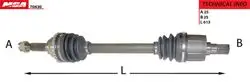 Aks Komple Sol-(ABS Li)-(Hyundai: Accent 00 > 06 Milenyum Admıre 1.3 1.5 / Getz 03 > 06 1.3-1.6)