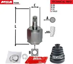 Ic Aks Kafası (VW Golf 04-14 Passat 06-12 Polo 05-10 Audi A3 04-08 Seat Leon 06-10)