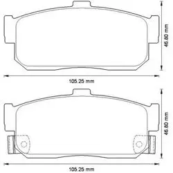 Balata Fren Arka-(Nissan: Maxıma 00 > / Almera 04 > 06)