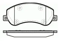 Ön Fren Disk Balata Fişli (Ford: Transit V347 06 -) (VW: Amarok 10 -)