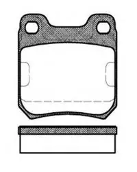 Arka Fren Disk Balata Wva 21050 (Opel: Vectra B Omega A Saab 15.60 mm Kalınlık)