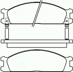 Balata Fren Ön-(Nissan: D22 Td25 98 > 02 / Urvan 95 > 00)