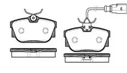 Arka Fren Balatası-Kablolu-(VW Transporter 97-04 Sharan 01-10 Seat Alhambra 03-10)