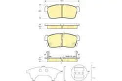 Balata Fren Ön-(Daihatsu: Sirion 05 > 10 / Yrv 03-> >)