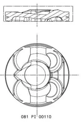 Piston Segman Std (77,00mm) BMW N13 B16 A F20 F30 F80 Mini N18 B16 A R55 R56 R58 R59 R60 Peugeot 5Fw (Ep6) 5008 308 3008 207 Citroen C3 C4 I