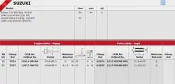 Subap Takım (16V)-(Suzuki: Vitara 96 > > 2.0 16V / Grand-Vitara 98 > 05 2.0 16V Sq420)