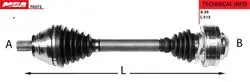 Sol Aks Komple (VW Caddy 04-15 Golf 09-11 Passat 08-15 Audi A3 04-13 Seat Leon 06-13 Skoda Octavia 04-13)