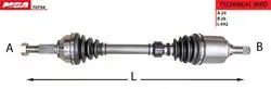 Aks Komple Sol-(Nissan: Qashqai 07 > 11 1.5 DCI M / T)
