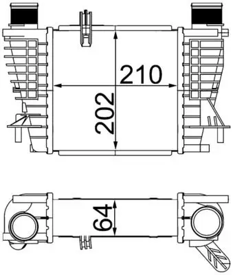Turbo Radyatörü (355X460) Renault Clio III (Eno:8Ml376756624)