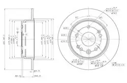Fren Disk Arka Düz 282-6 (Honda: Cr-V 01-06)