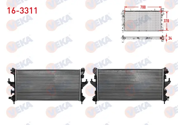 Su Radyatörü Mekanik Fiat Ducato (250) 2.2 Mjt M-T (Intercooler Baglantısı Kalın) 2006-2014