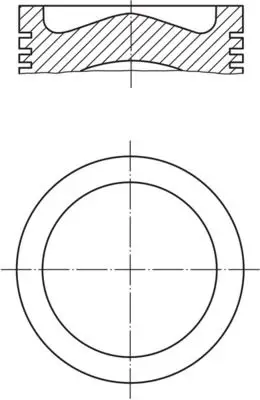Piston 73.70 mm (+ 0.50) Peugeot P208 Bipper Ford Fiesta Citroen Nemo 1.4 HDI 12-Dv4c (Euro 5) (0.20 Kısa)