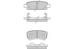Balata Fren Arka-(Mitsubishi: Lancer 03 > 11 / Outlander 03 > 11)
