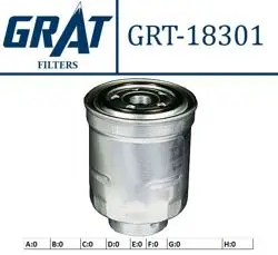 Mazot Filtresi-(Toyota: Corolla 07 > 11 / Auris 07 > 11 1.4 D4d Avensis 07 > Rav-4 12 > Honda: Cr-V 06 > 07 2.2D CRV 02-06 2.2D)