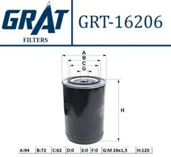Yağ Filtresi (Kısa Tip)-(Hyundai: H100 / Starex / H100 Kamyonet 04 > / H1 08 > / H350 2.5 CRDI 15 > / Mitsubishi: L300 / Kia: Bongo 04 > K2500)