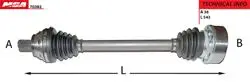 Aks Komple Sol-(VW: Golf V / Jetta / Audi: A3 / Skoda: Octavia 1.6 Bse Bgu)