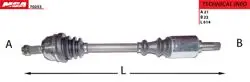 Aks Sol (Peugeot: 106 Citroen: Ax Saxo 1.4 1.5D- 99 205 1.0 4 Bijon)