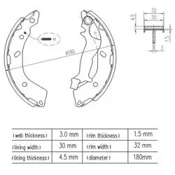 Kampana Balata Arka Küçük Tip 7 Inc (Hyundai: Getz 02 > 05 Abssız)