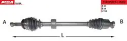 700071 Aks Komple Sağ Abssız Logan Sandero 1.4 K7j