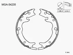 El Fren Balata (Honda: CRV Accord 02-06) Benzin