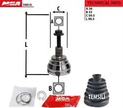 Dış Aks Kafası (VW Caddy 11-Golf 09-17 Passat 09-15 Audi A3 09-Seat Leon 11-Skoda Octavia 09 -)