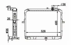 Su Radyatörü Brazing Kia Bongo K2700 2.7 D M / T 1999 -