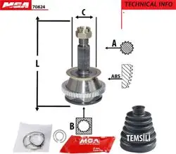 Aks Kafa Dıs-(ABS Li)-(Hyundai: Sonata 98 > 01 2.0 16V) (27×23×60Xabs-47)