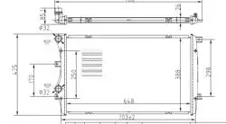 Su Radyatörü-Brazing (VW Caddy 04-11 Golf 04-09 Passat 06-15 Audi A3 04-08 Seat Leon 06-13)