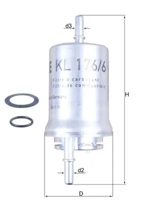 Yakıt Filtresi Volkswagen Golf V Polo 14 16V 05-01