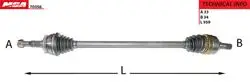 Aks Sağ ABS Li (Opel: Vectra B 1.8 2.0 29D-02)