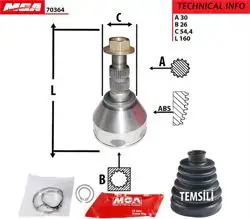 Aks Kafası Dıs (Opel: Vectra C 1.9 2.0 2.2 Dth Dtr)