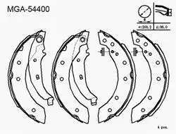 Kampana Balata Levyelı (Renault: Clio I II Laguna Twingo 01-/ Peugeot: 106 206 306 97 -)