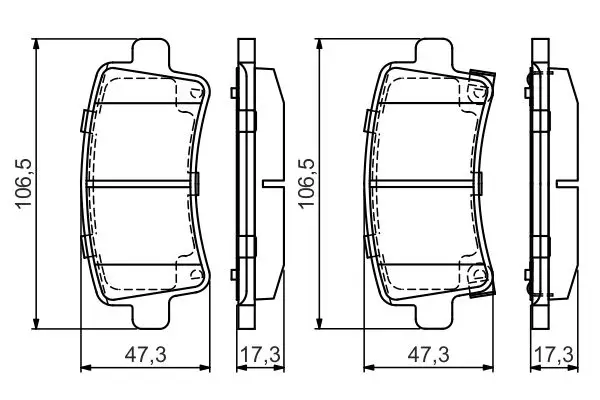 Fren Balatası Opel Insignia A 09-Arka