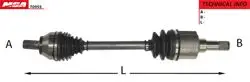Aks Komple Sol Vct (Ford: Focus Cmax 1.6 TDCI Otom.Şanz 03 -) (36×26×582mm)