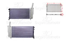 Su Radyatörü Mekanik Mt 580X323x23 Fiat Idea 1.2 16V Punto 1.2 16V 99 >
