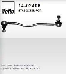 14.02406 / Stabilizer Rot Zf Tip (Opel: Astra H / Zafira)