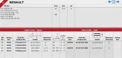 Subap Takımı R12 1.4 (In 4 / Ex 4)