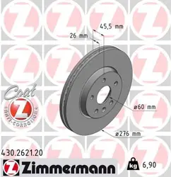 Opel Astra J Fren Disk Ön 276mm 569073