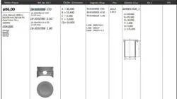 Piston 86.00 mm (Std) Opel Astra F-G Vectra A-B Omega B 2.0 16V 90-X20xev C20xe C20sel (Rıken Segmanlı) (0.20 Kısa)