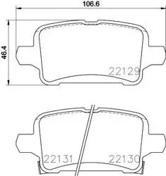 Balata Fren Arka-(Opel: Astra K / Insignia B 2016 >) Wva 22129