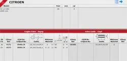 Subap Gaydı 206 307 / C3 Et3j4 1.4 16V Bronz